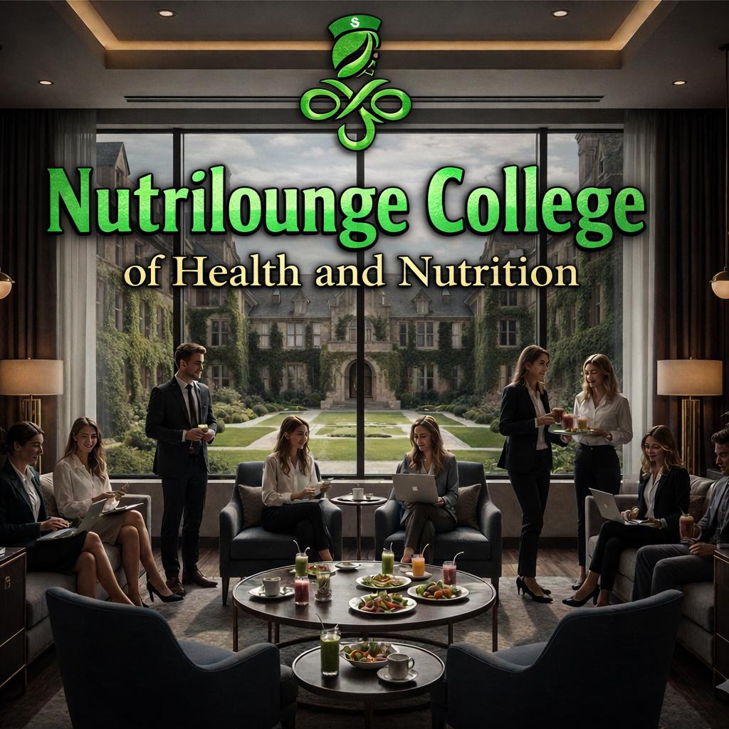 طلاب Nutrilounge يتناولون الطعام الصحي